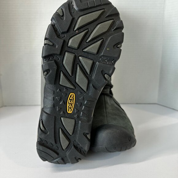 Keen Boots Womens 6.5 Black/Gray Tall Waterproof Insulated Suede Leather - Picture 7 of 9